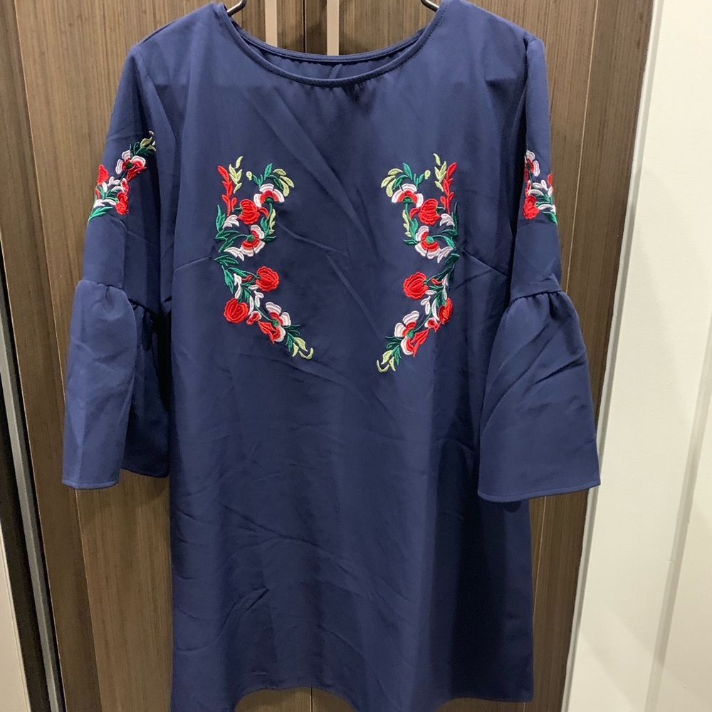 Floral Navy Dress